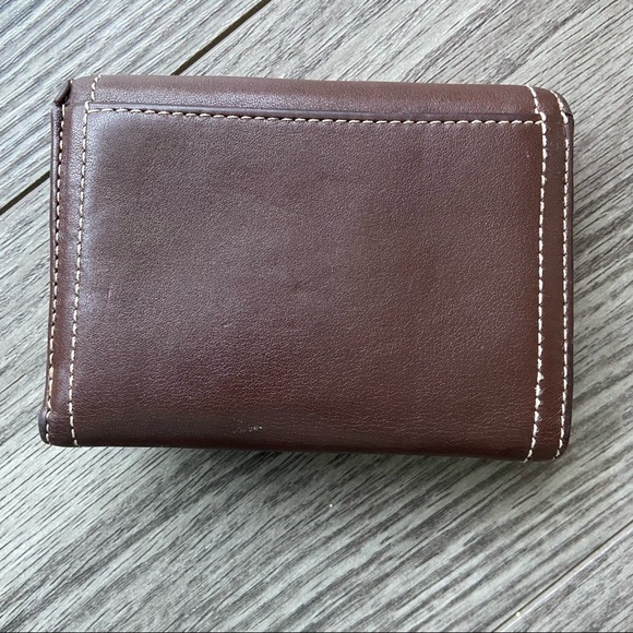 Coach vintage Chelsea Brown Leather Card Coin Wallet - Picture 3 of 8